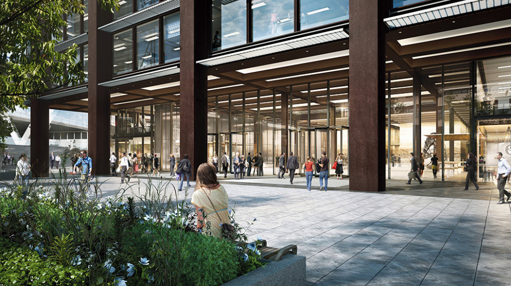 Новый лондонский офис Amazon.com - с кортом, бассейном и садом на крыше