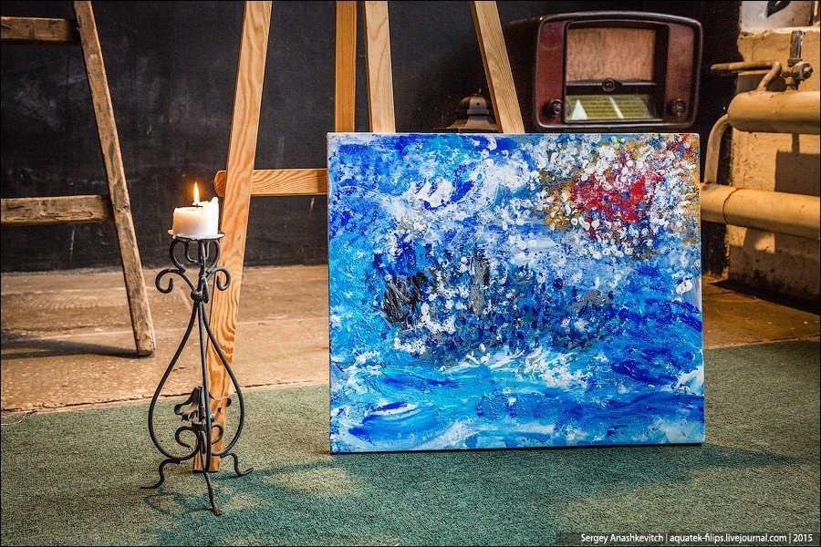 Iedvesmojoši foto: Krievu māksliniece, kas glezno ar pupiņiem