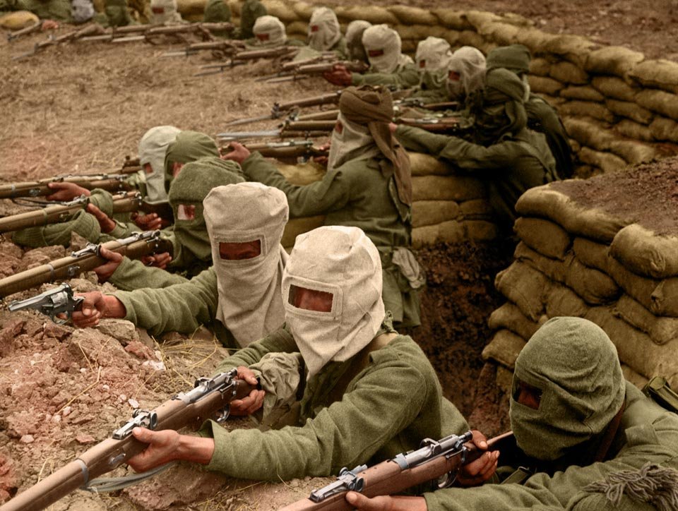 Цветные фотографии первой мировой войны оживляют истории 100-летней давности