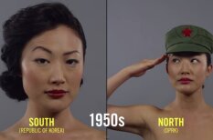 ВИДЕО: Эволюция красоты в Северной и Южной Корее за 90 секунд