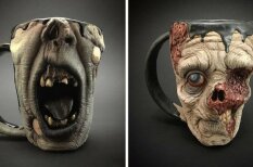 Кто не испугался бы выпить утренний кофе из прекрасных зомби-кружек за $220?!