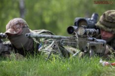 В Адажи проходят совместные учения снайперов Латвии, Литвы и Эстонии