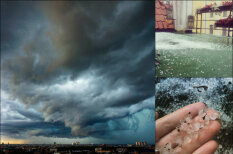 Ригу поглотила тьма: 30 крутых фото и видео пятничной бури, сделанных рижанами