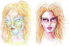 Skābes &#x27;trips&#x27;: pašportreti, kas zīmēti LSD halucināciju iespaidā