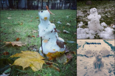 Десять корявых, но милых снеговиков, которых латвийцы уже успели слепить этой "зимой"