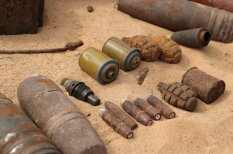 На полигоне в Адажи взорвали уникальную коллекцию бомб, мин и гранат
