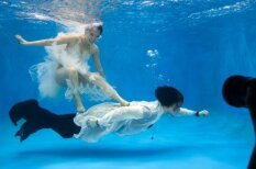 Neparasta māksla - ķīniešu kāzu galerija zem ūdens