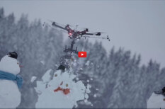 ВИДЕО: Финские лесники оснастили дрон бензопилой и вступили в бой со снеговиками