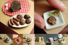 Потрясающе реалистичные миниатюры еды, сделанные из глины, старания и мелков