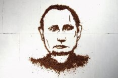 Литовская художница скормила лицо Путина курам (видео)