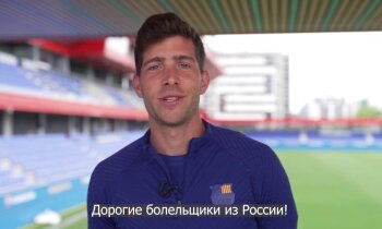 'Iesakām 'Barcelona' piedalīties Krievijas čempionātā'. Ukrainā asi kritizē spāņu futbolistu videouzrunu