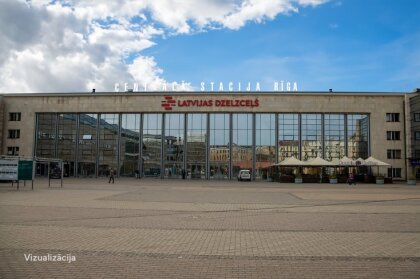 На Рижском центральном вокзале появится новая надпись