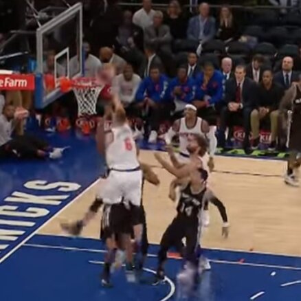Video: Porziņģim vēlreiz NBA dienas skaistākā epizode