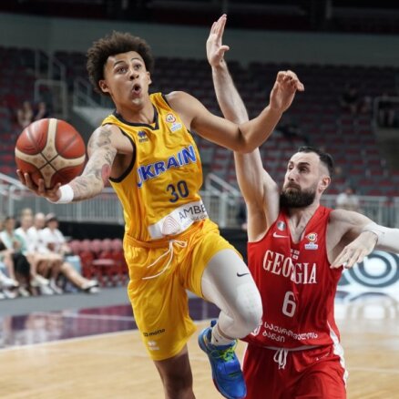 Bagatska vadītā Ukrainas basketbola izlase PK kvalifikācijas spēlē Rīgā pārspēj Gruziju