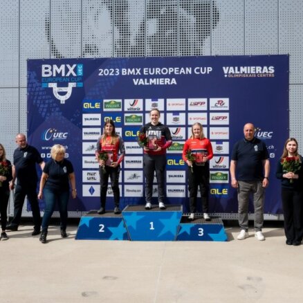 BMX riteņbraucējai Stūriškai pirmā vieta Eiropas kausa posmā Valmierā