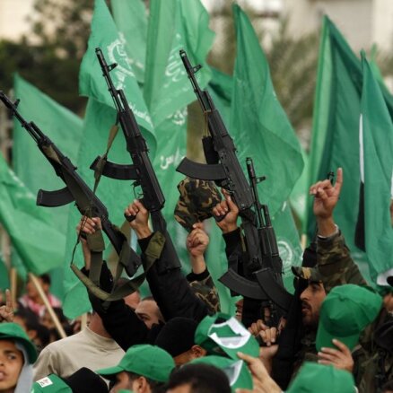 Gazā atzīmē HAMAS dibināšanas 25.gadadienu
