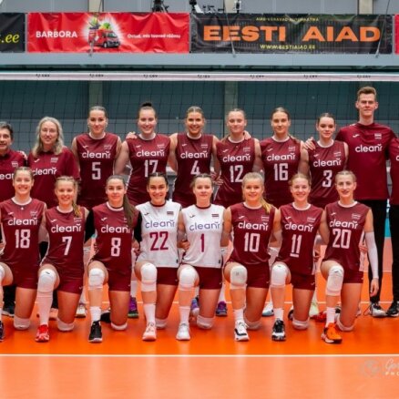 Latvijas volejbolistes Sudraba līgas turnīrā izbraukumā pieveic Ziemeļmaķedoniju