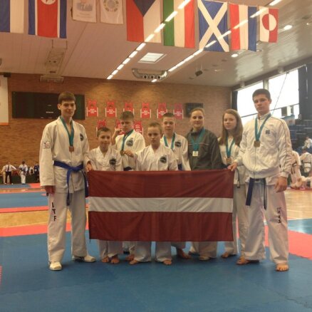 В Чехии латвийские таэквондисты завоевали 8 медалей