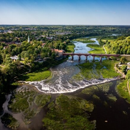 Foto: Apbrīnojamā Ventas rumba no putna lidojuma