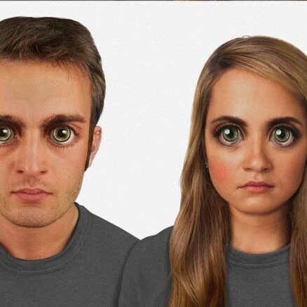 Foto: Kā cilvēku sejas izskatīsies pēc 100 000 gadu