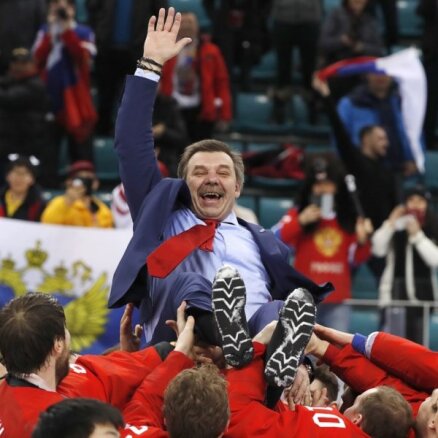 ФОТО: Эмоции российских хоккеистов после победы в финале над немцами