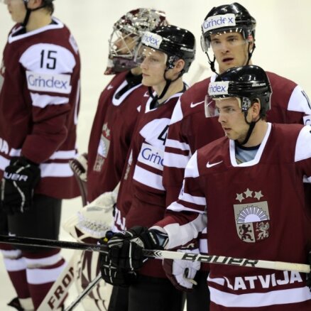 Nosaukti Latvijas hokeja izlases kandidāti pasaules čempionātam