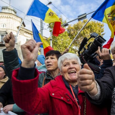 В Молдове прошла акция протеста против президента Санду