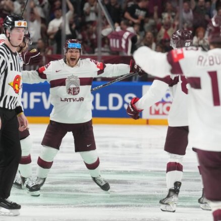 Latvijas hokeja izlase Rīgā atgriezīsies pirmdien, notiks īpašs sagaidīšanas pasākums