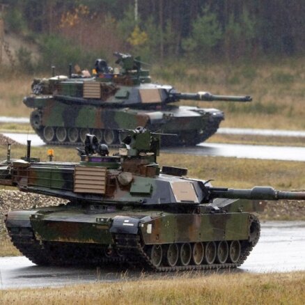 Rīgā ieradīsies sabiedroto tanki 'Abrams'; NBS iedzīvotājus aicina neuztraukties