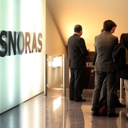 Pret bankrotējušo Lietuvas banku 'Snoras ' iesniegtas 26 465 kreditoru prasības