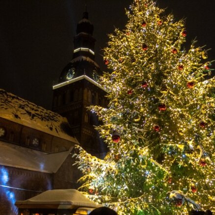 ФОТО. От Риги до Вентспилса и Даугавпилса. Самые красивые и пышные рождественские елки в городах Латвии в этом году