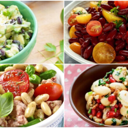 Nesvīsti pie plīts! 20 konservētu pupiņu salātu receptes tveicīgām dienām