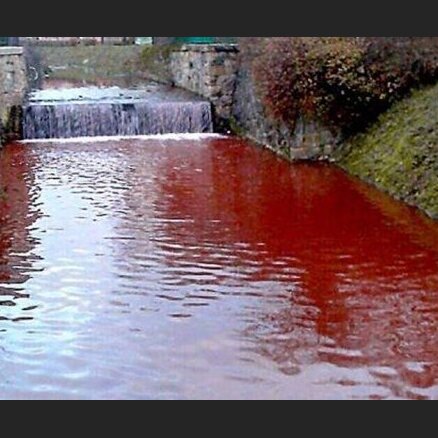 Slovākijas upē ūdens vietā sākušas tecēt asinis