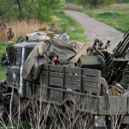 Slovjanskas tuvumā norisinās sīva kauja starp Ukrainas bruņoto spēku vienībām un diversantiem