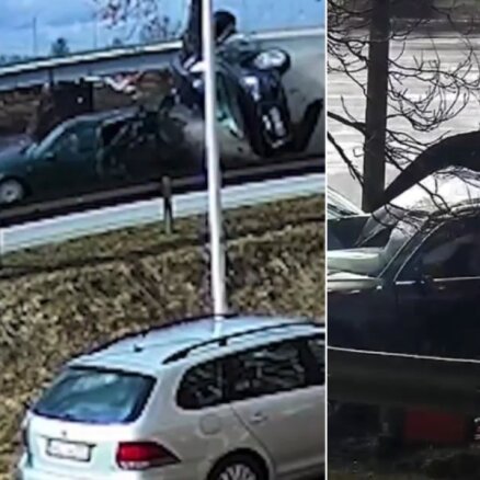 Video: Daugavpilī 'Audi' milzu ātrumā izraisa piecu auto avāriju ar pieciem cietušajiem