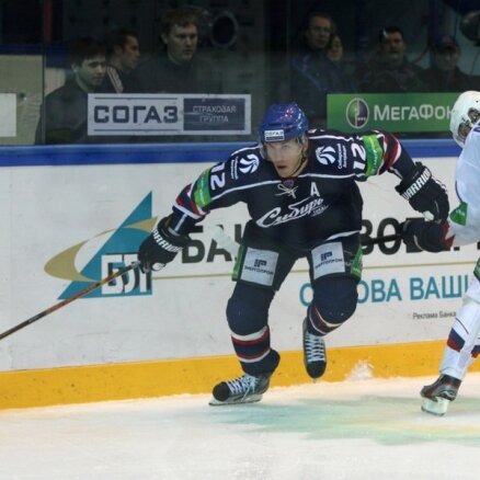 'Sibir' pirmajā KHL ceturtdaļfināla spēlē uzvar Gagarina kausa ieguvēju 'Metallurg'