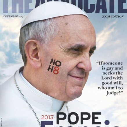 Geju žurnāls par gada cilvēku nosauc pāvestu Francisku