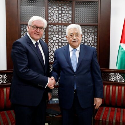Izraēlas-Palestīnas konflikta risinājums ir divu valstu izveide, norāda Vācijas prezidents