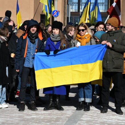 Gājiens Ukrainas atbalstam Daugavpilī aizvadīts mierīgi