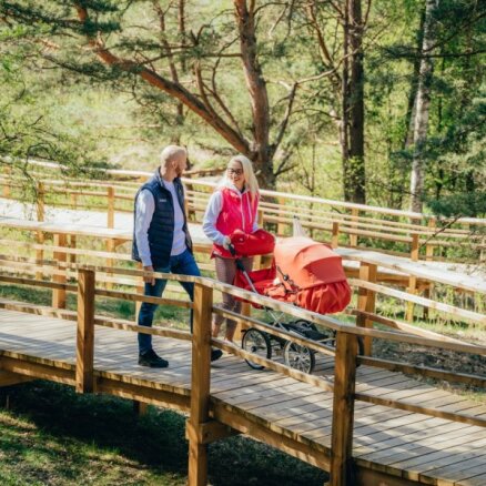 Saulkrastos izveidots īpašs maršruts māmiņām, kas piemērots pastaigām ar bērnu ratiņiem
