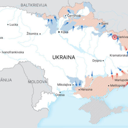 Karte: Kā pret Krieviju aizstāvas Ukraina? (4. aprīļa aktuālā informācija)