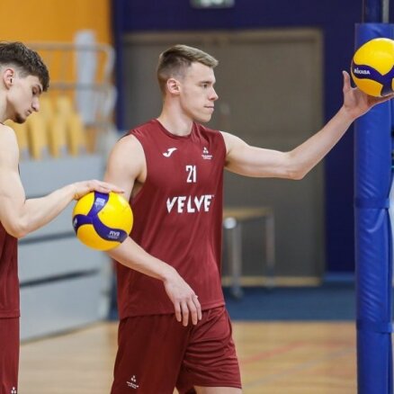 Latvijas volejbola izlase pārbaudes mačā piekāpjas Igaunijai