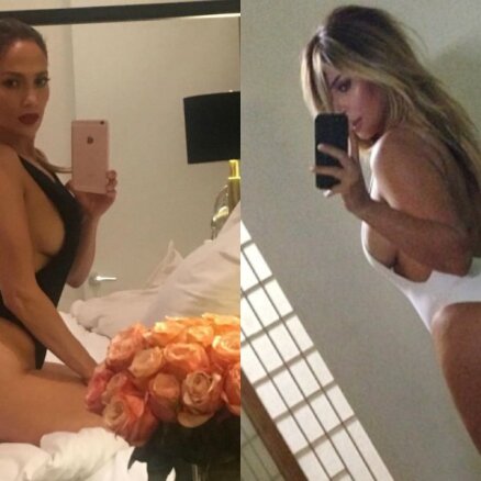 Lopesa ar seksīgu selfiju pārspēj Kardašjanu un 'salauž' internetu