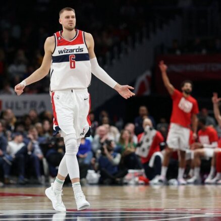 Porziņģis ar fantastisku sniegumu pārtrauc 'Wizards' zaudējumu sēriju