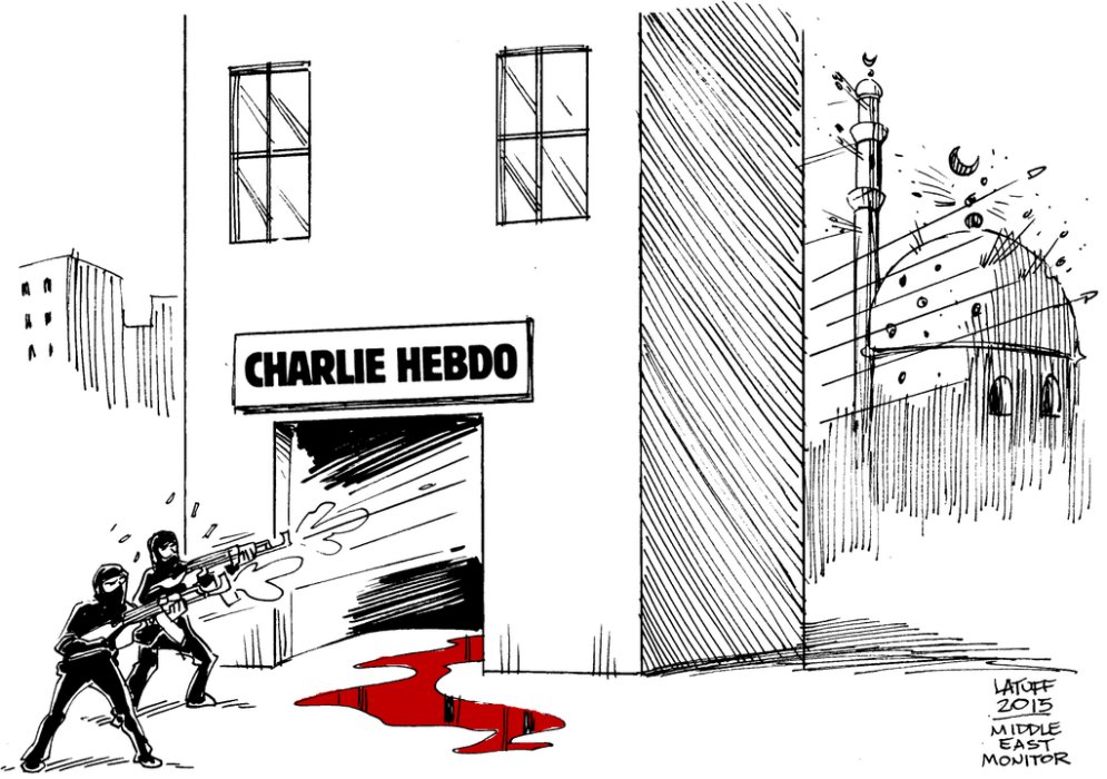 Ar emocionāliem komiksiem karikatūristi reaģē uz Parīzes apšaudi