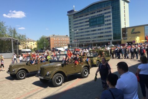 В Даугавпилсе в честь 9 мая прошел местный Парад Победы