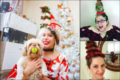 ФОТО. Новый год на голове, или Как превратить волосы в настоящую новогоднюю елку