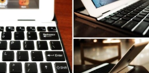 Alumīnija klaviatūra pārvērtīs 'iPad 2' par 'MacBook Air'