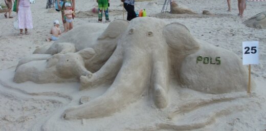 В "Дзинтари" прошел ежегодный фестиваль песчаных скульптур