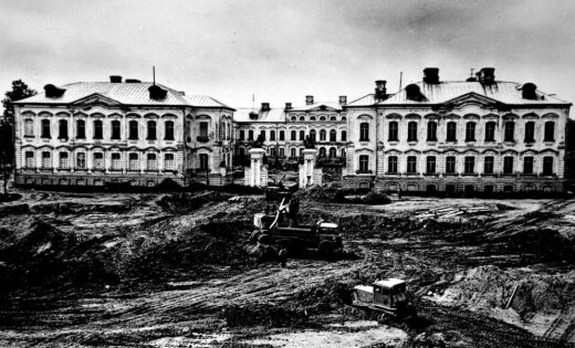 Foto: Rundāles pils restaurācija 50 gadu laikā